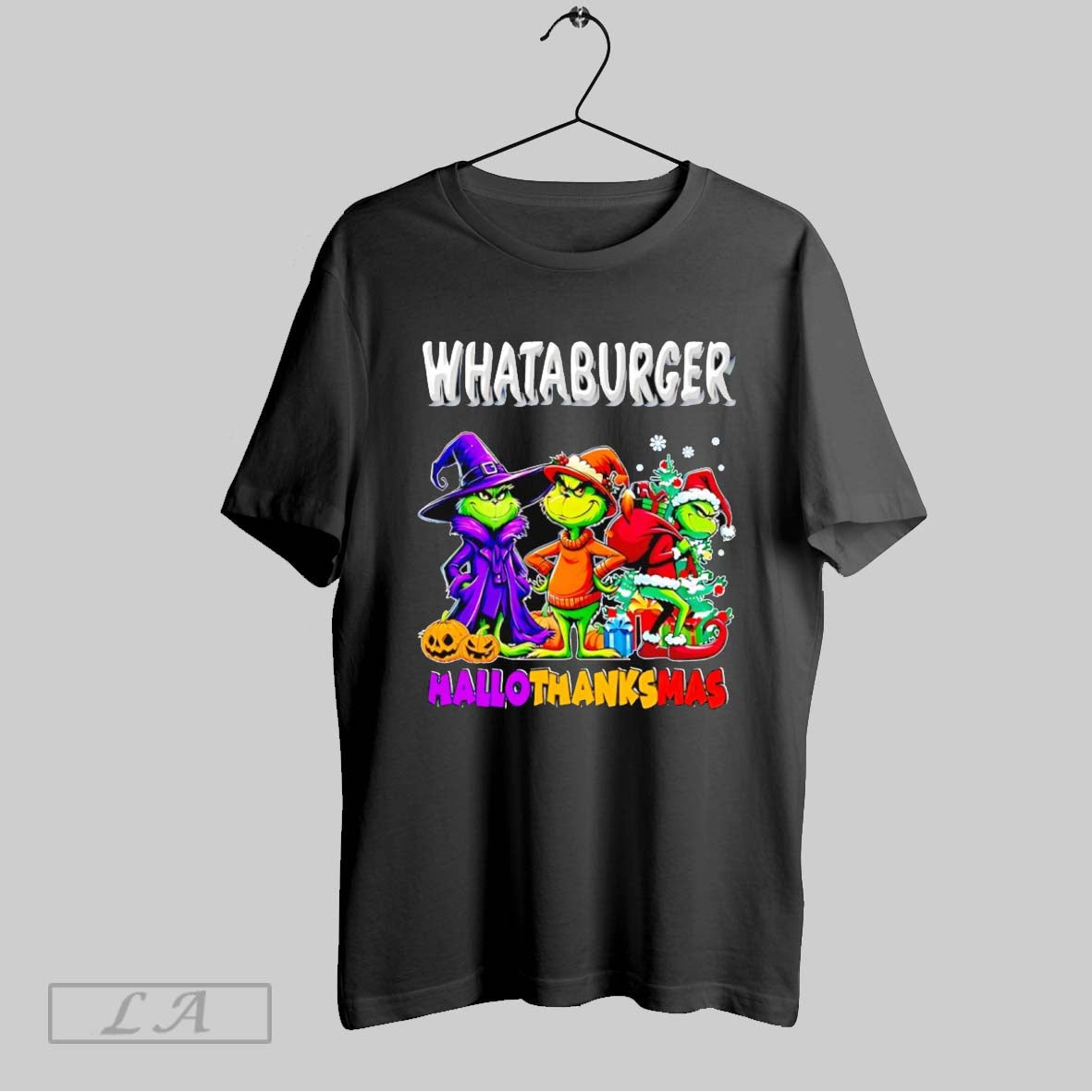 Original Whataburger Hallothanksmas Grinch Tee Stylish Gift