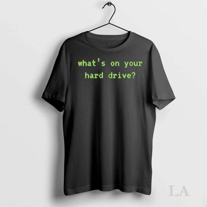 Original Whats Your Hard Drive TShirt Retro Fashion