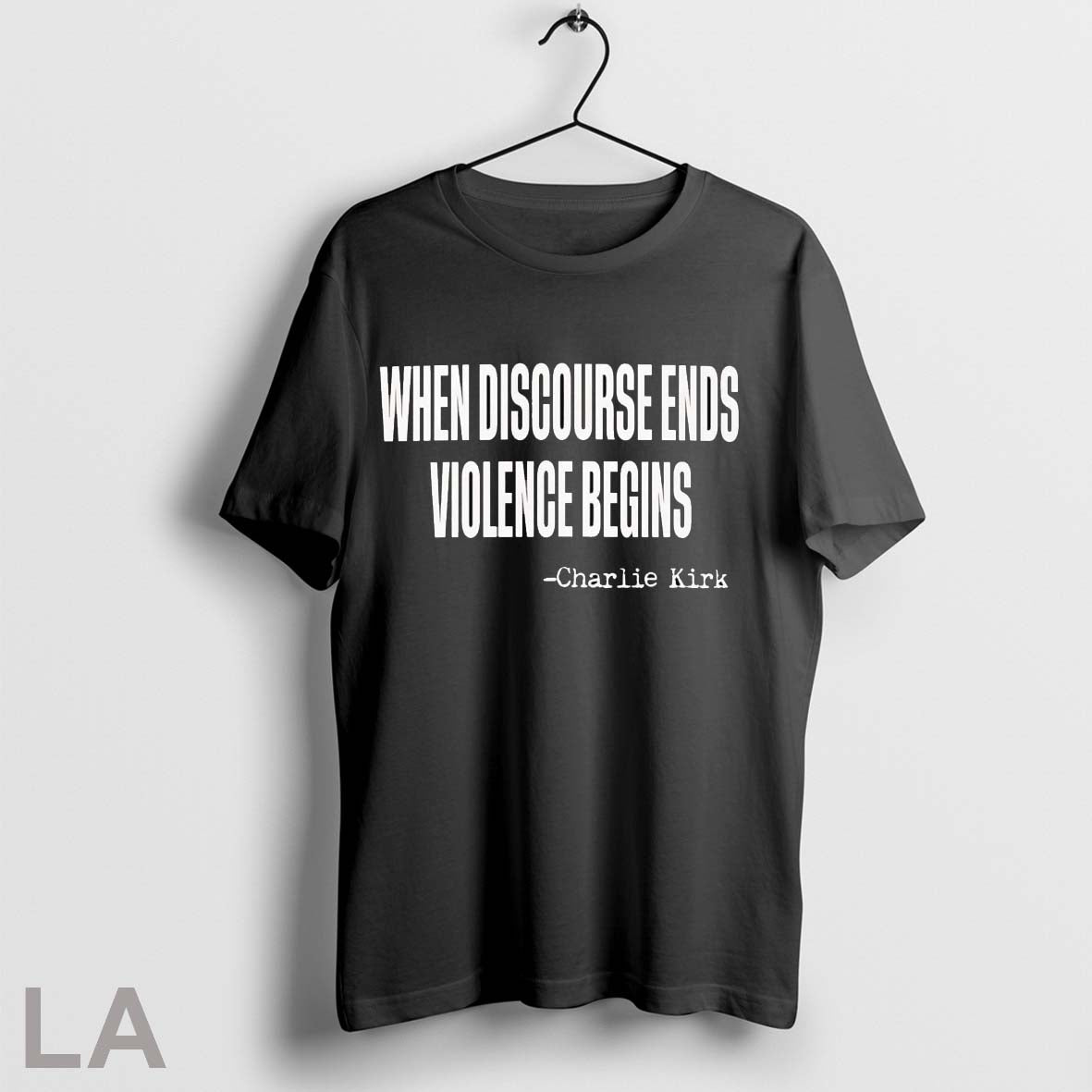 Original When Discourse Ends Violence Begins Charlie Kirk Hoodie