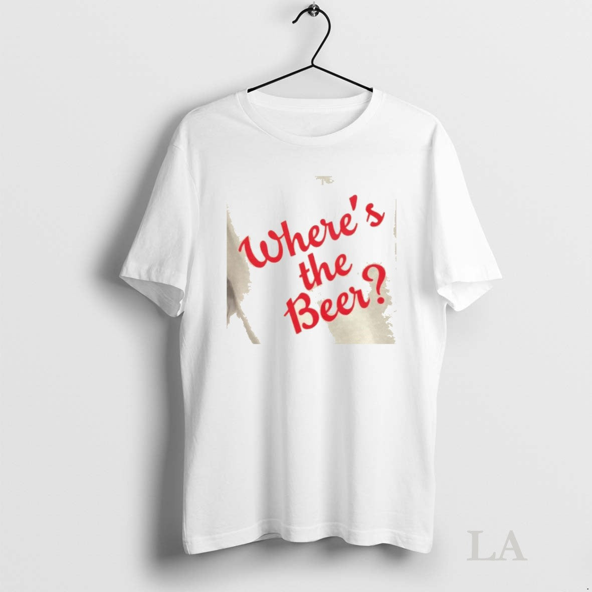 Original Wheres Beer Script Shirt Trendy Design
