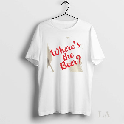 Original Wheres Beer Script Shirt Trendy Design