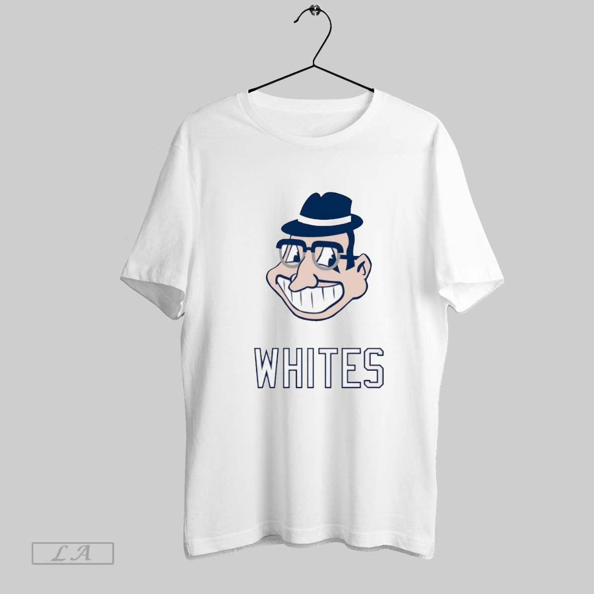 Original Whites Cleveland Indians Mascot Face Tee Stylish Outfit