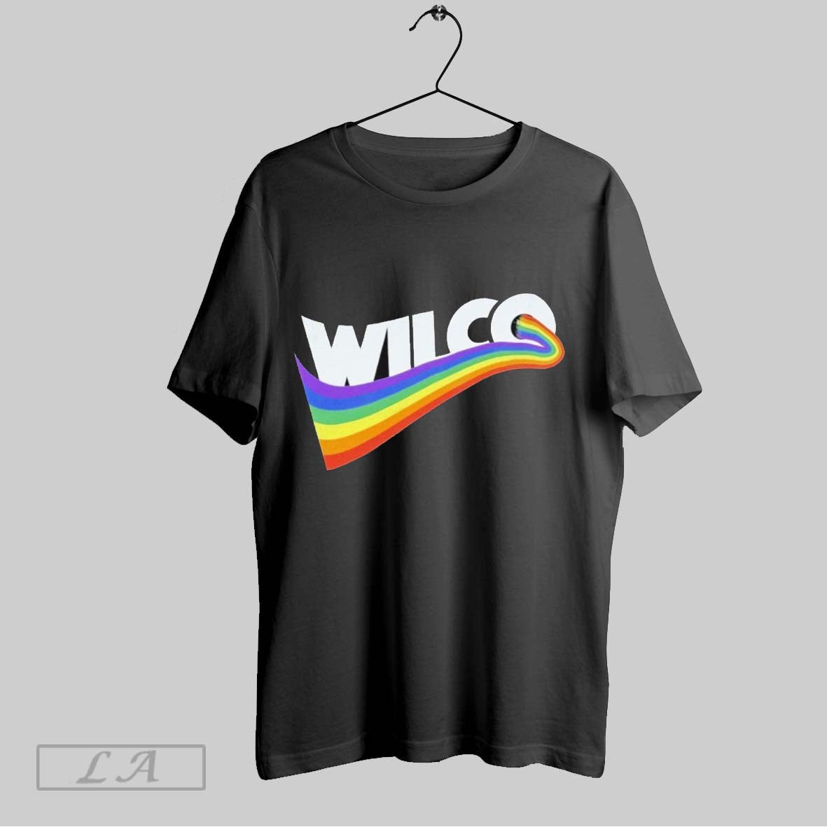 Original Wilco Pursuit Happiness Rainbow Tee Authentic Design