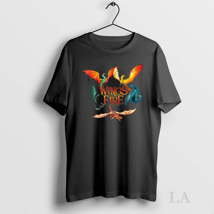 Original Wings Fire Dragon Circle TShirt Unique Merch
