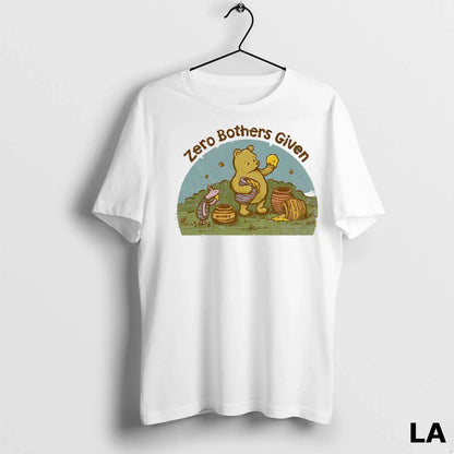Original Winnie Pooh And Piglet Zero Bothers Given TShirt Exclusive