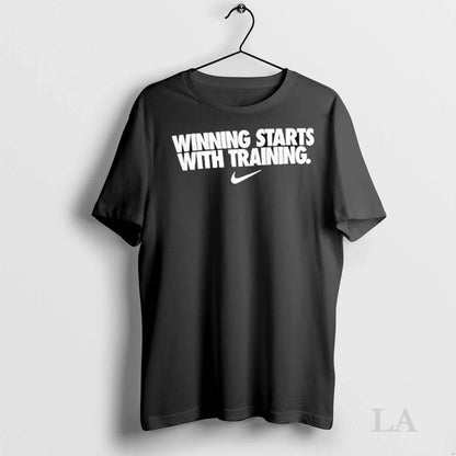 Original Winning Starts Training Ladies Tee Designer Collection
