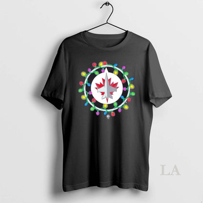 Original Winnipeg Jets Logo Holiday Lights Sweatshirt Premium Style
