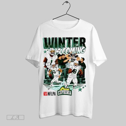 Original Winter Is Coming Green Bay Packers Football Comic TShirt