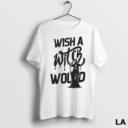Original Wish Witch Would Spooky Halloween Shirt Vintage Merch