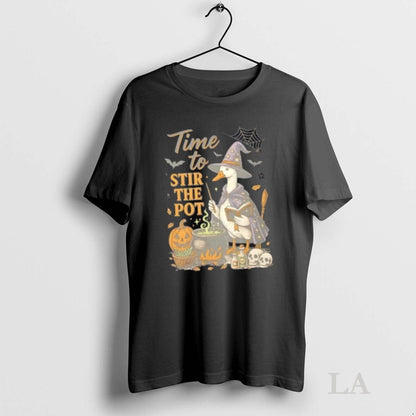 Original Witch Duck Time To Stir Pot Halloween Shirt Premium