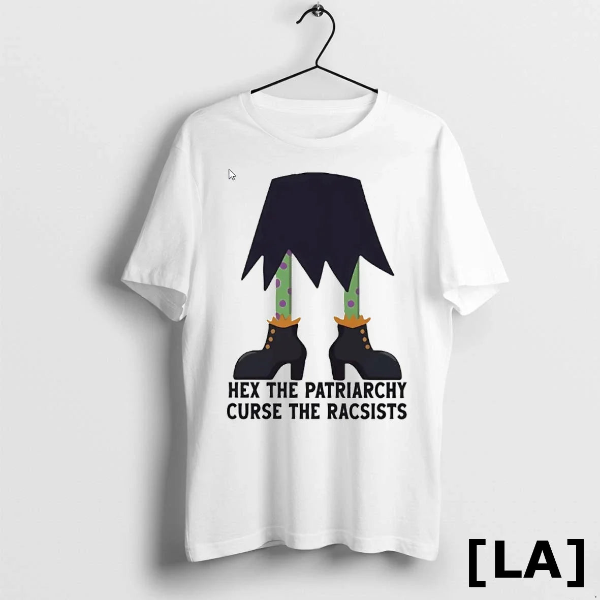 Original Witch Hex Patriarchy Curse Racists Halloween Tee Elegant