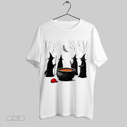 Original Witches Cauldron Boil Orange Trump Halloween Tee Classic
