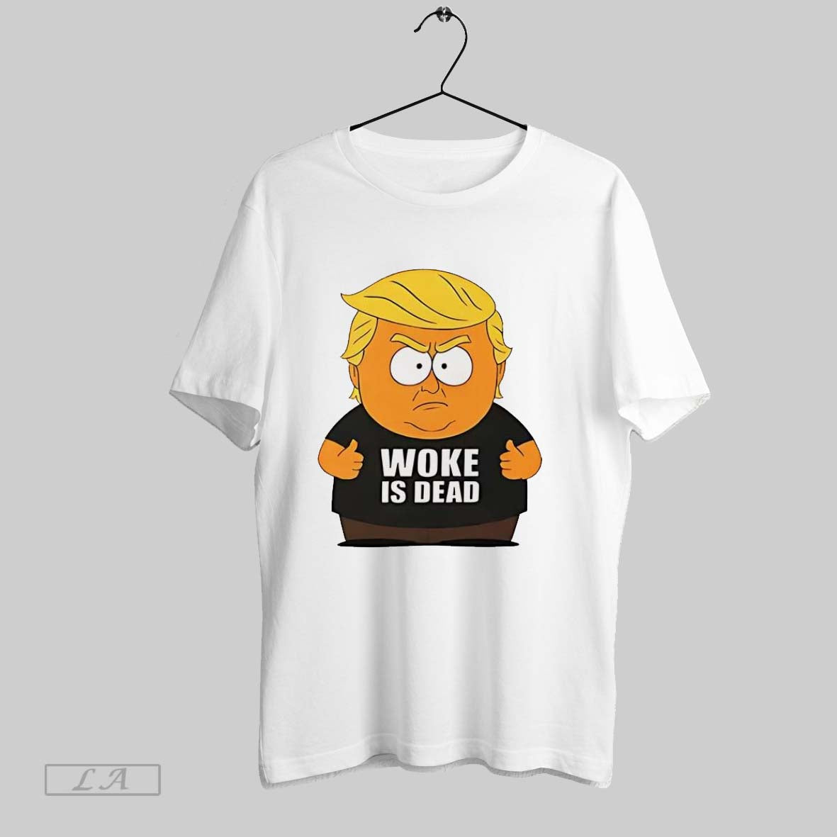 Original Woke Is Dead Trump Cartoon Political Parody Hoodie Classic
