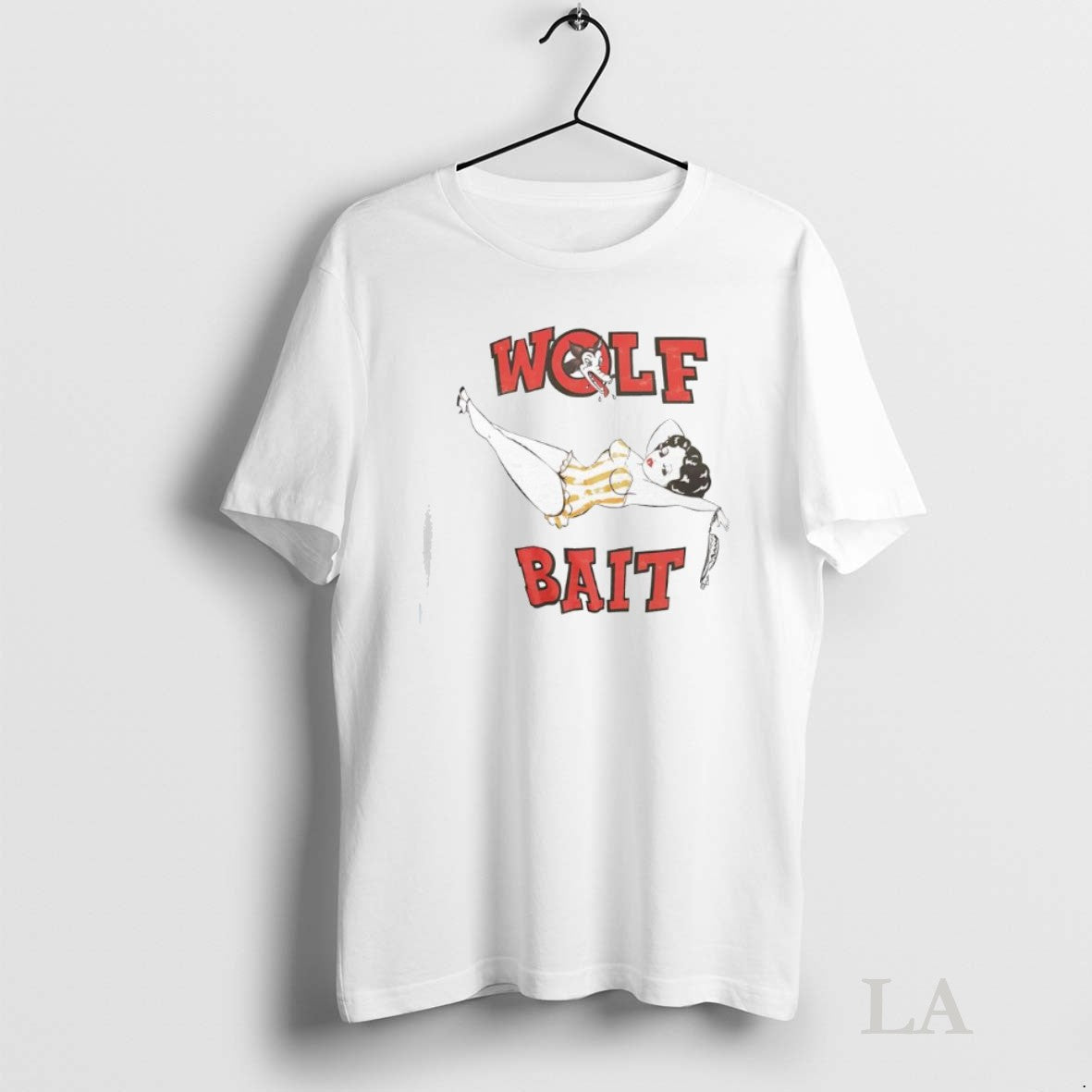 Original Wolf Bait Boop Long Sleeve Vintage Art