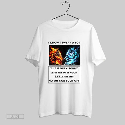 Original Wolf I Know I Swear Lot I Am Very Sorry Ill Try To Hoodie