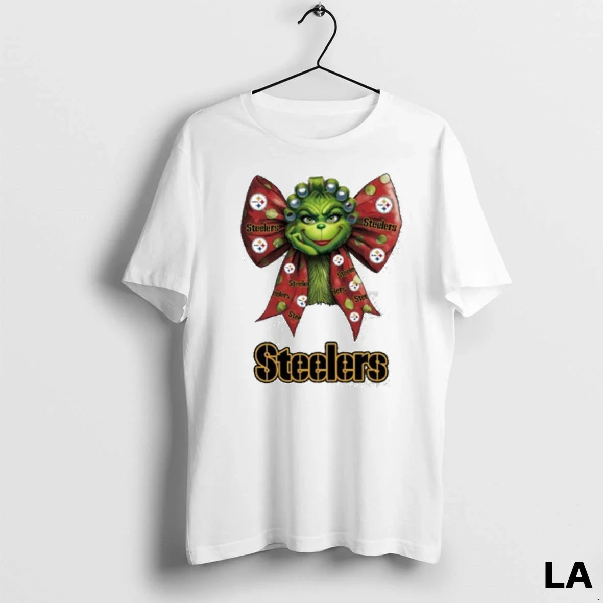 Original Grinch Bow Tie Steelers Logo Tank Top Unique Merch