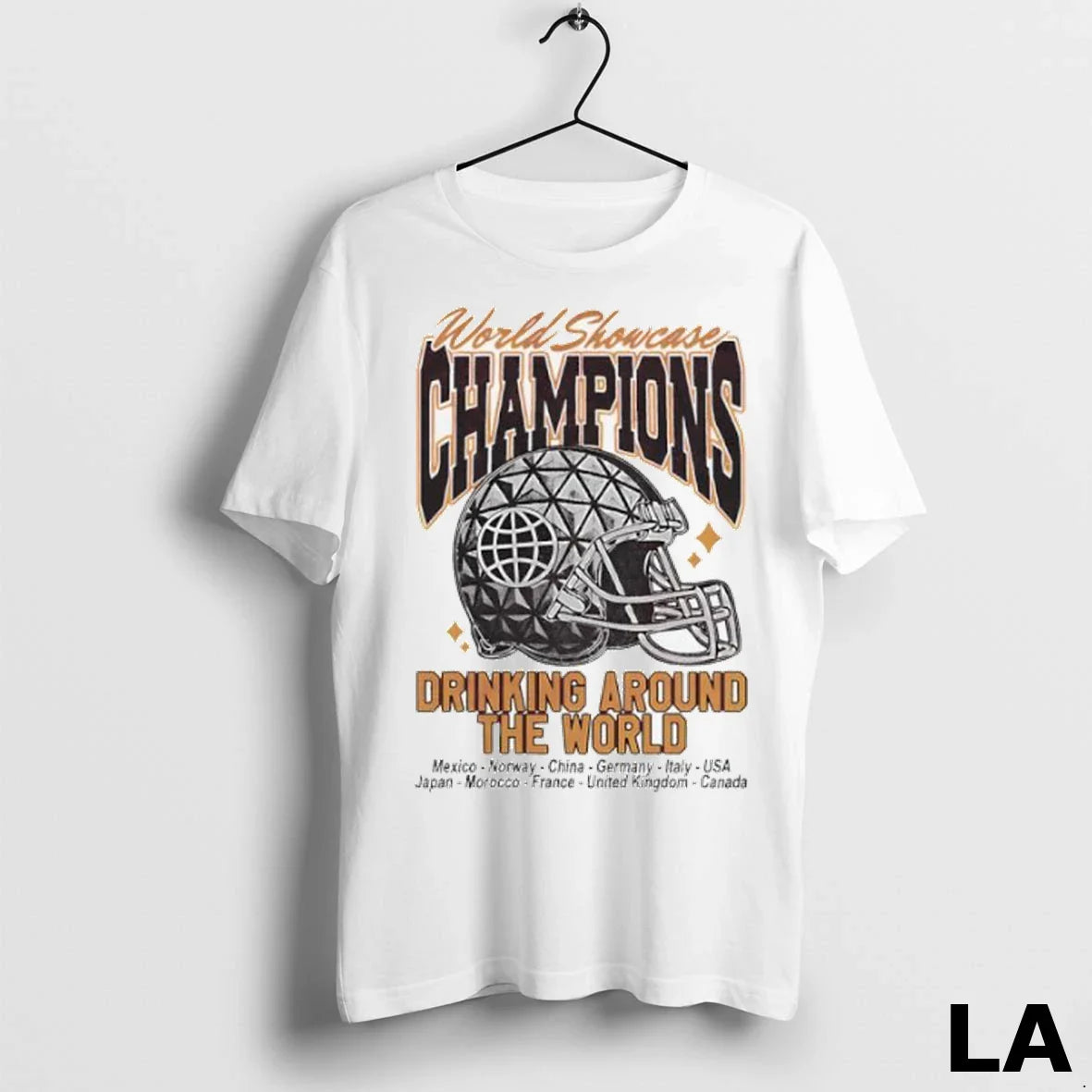Original World Showcase Champions Drinking Around World Helmet Tank