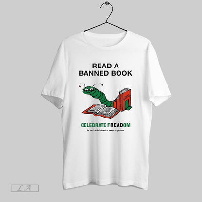 Original Worm Read Banned Books Celebrate Read Freadom Hoodie