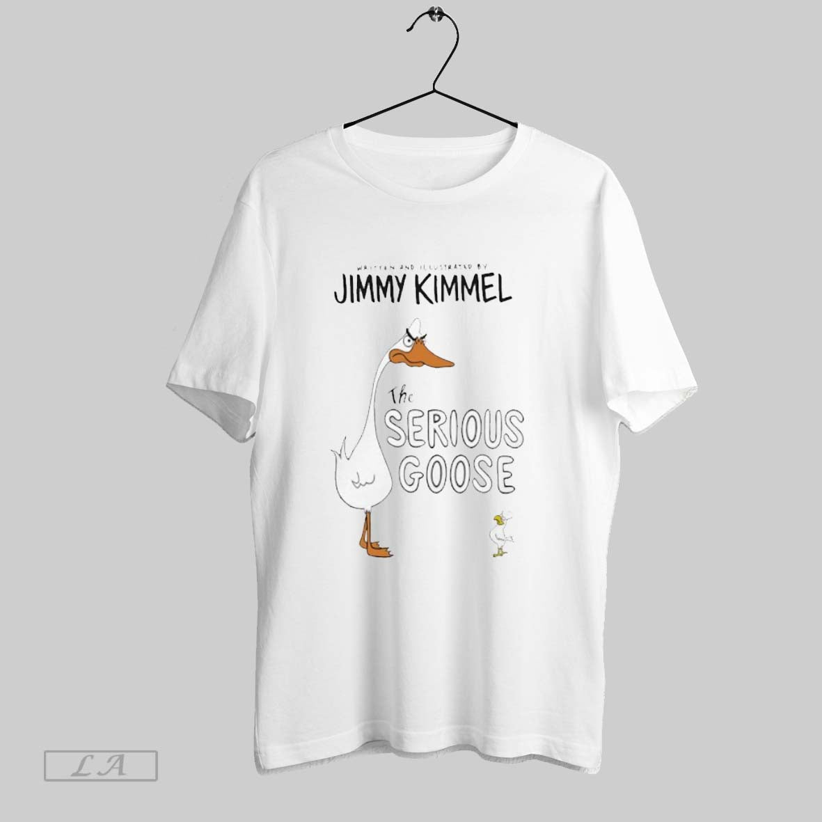 Original Written And Illustrated Jimmy Kimmel Serious Goose Tee Retro
