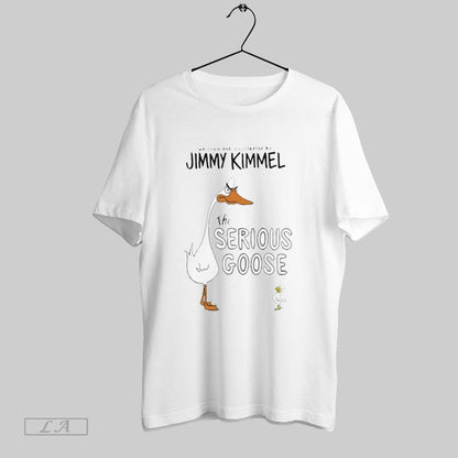 Original Written And Illustrated Jimmy Kimmel Serious Goose Tee Retro
