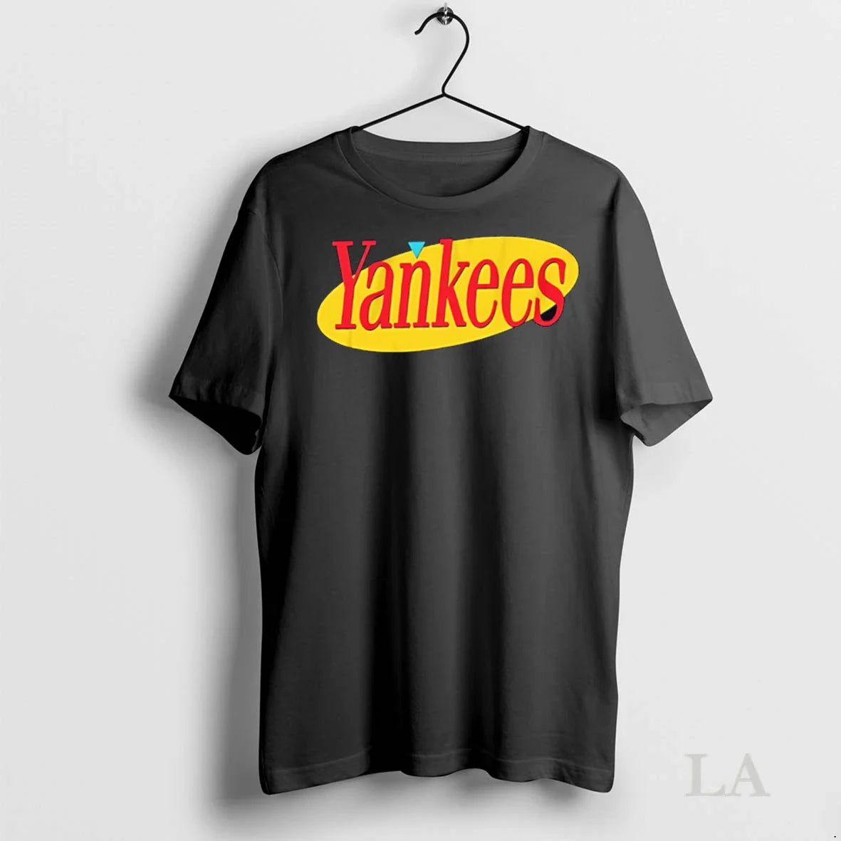 Original Yankees Baseball Team Red Yellow Logo Tee Modern Art