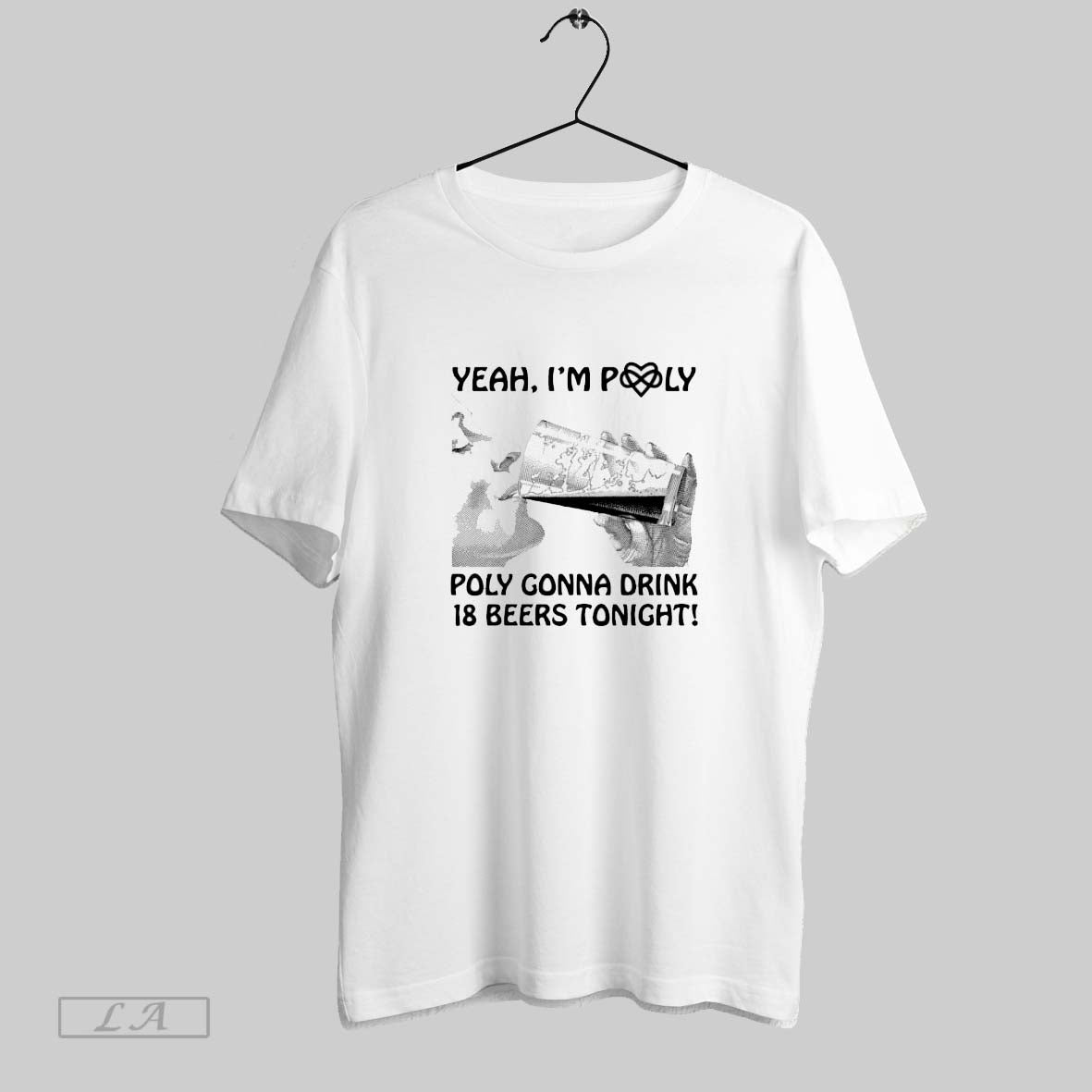 Original Yeah Im Poly Poly Gonna Drink 18 Beers Tonight Reto