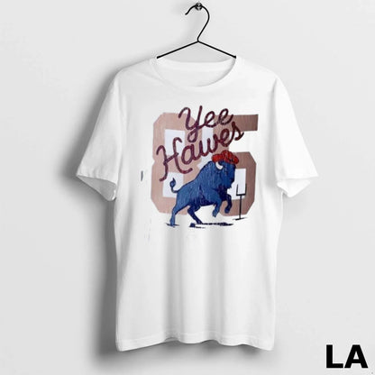 Original Yee Hawes 85 Buffalo Mascot Long Sleeve Retro Merch