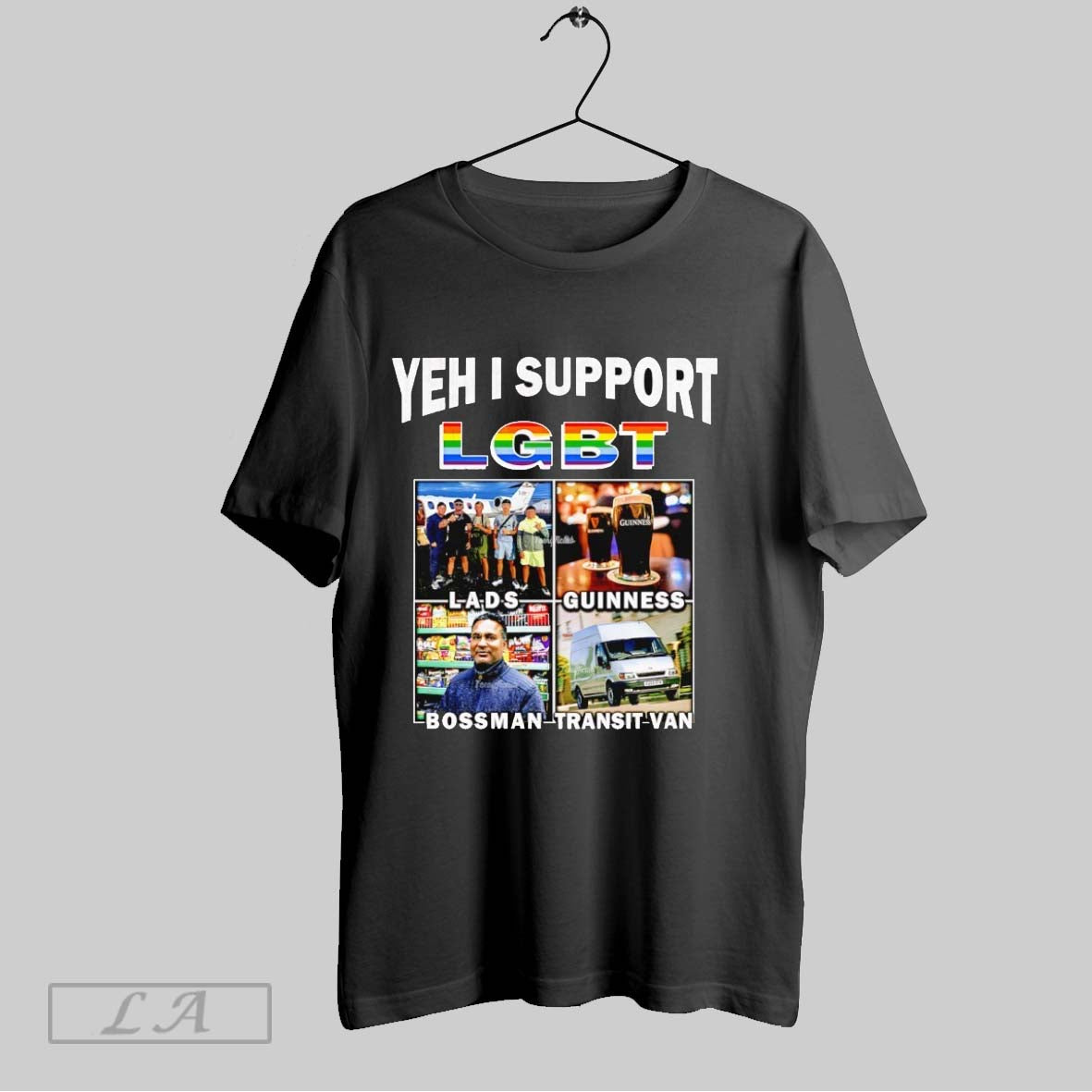 Original Yeh I Support Lgbt Lads Guinness Bossman Transit Van Long