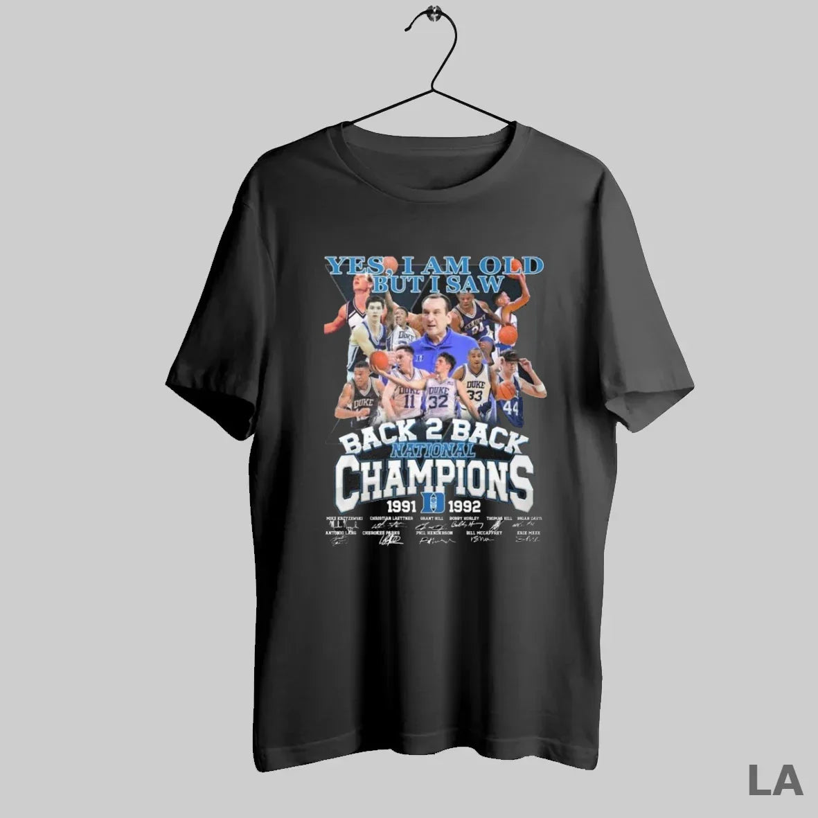 Original Yes I Am Old But I Saw Duke Blue Devils Back 2 Back National