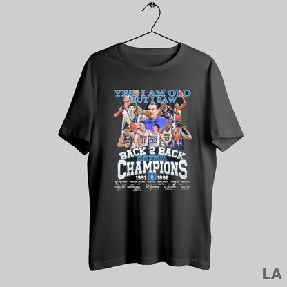 Original Yes I Am Old But I Saw Duke Blue Devils Back 2 Back National