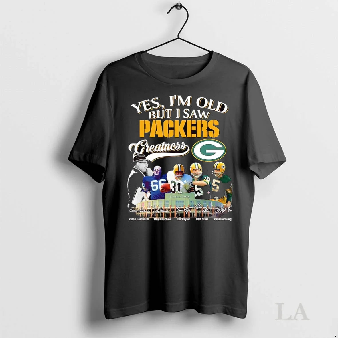Original Yes Im Old But I Saw Green Bay Packers Greatness Shirt