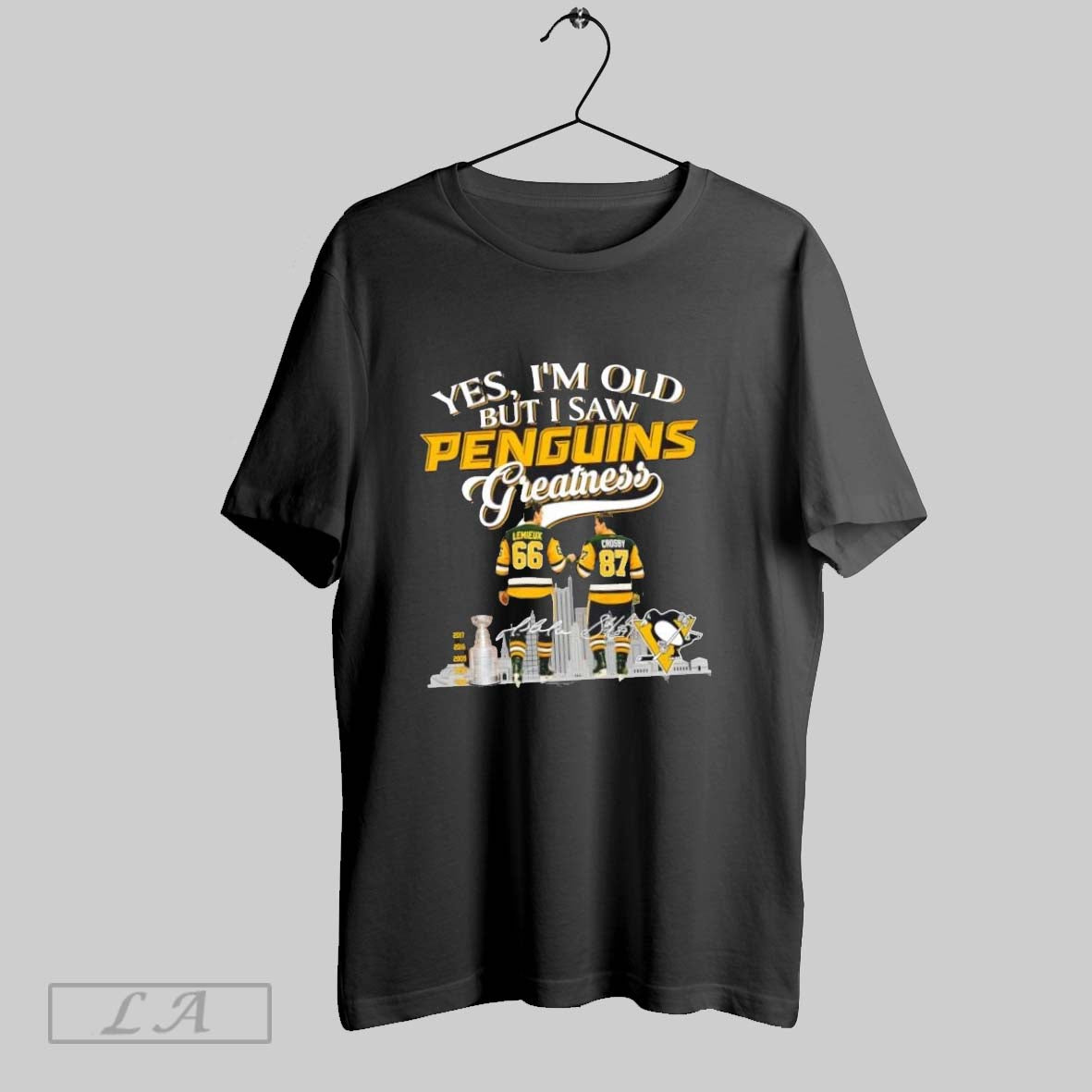 Original Yes Im Old But I Saw Pittsburgh Penguins Lemieux X Sidney