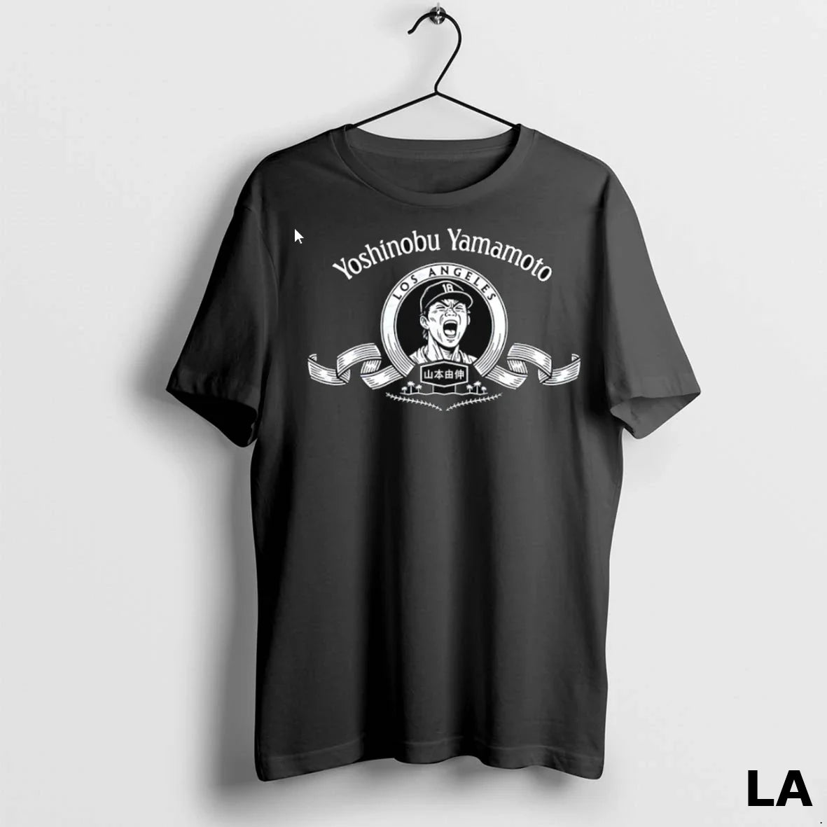 Original Yoshinobu Yamamoto Los Angeles Dodgers Yamamoto Roar Logo