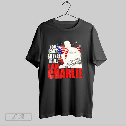Original You Cant Silence Us All I Am Charlie Kirk Freedom Sweatshirt