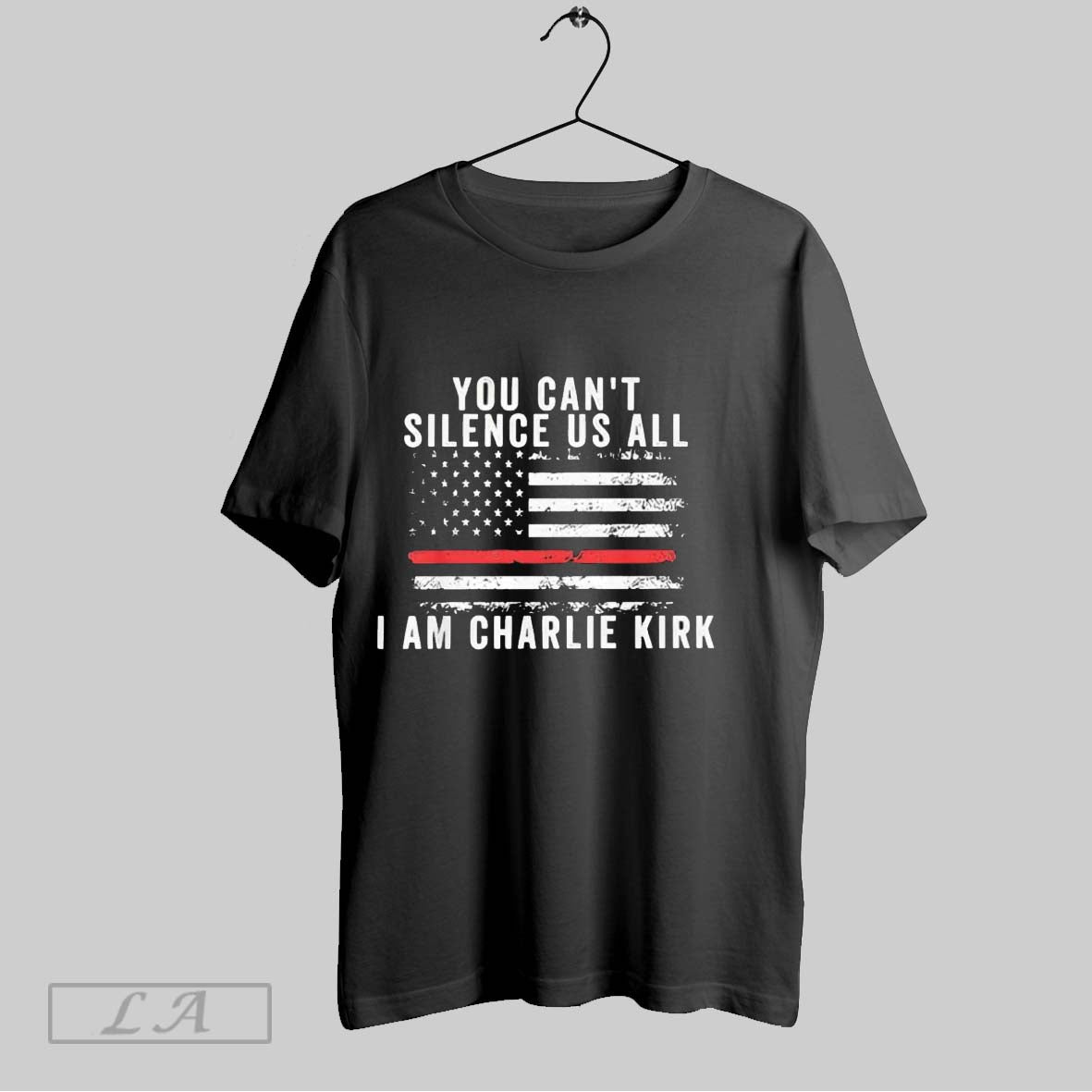 Original You Cant Silence Us All I Am Charlie Kirk Flag Tee Classic