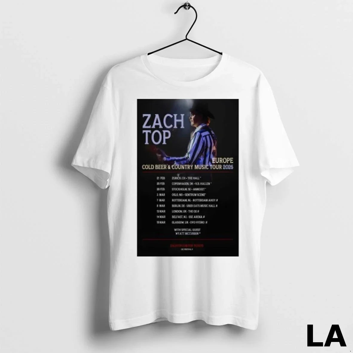 Original Zach Europe Cold Beer And Country Music Fall Tour 2026