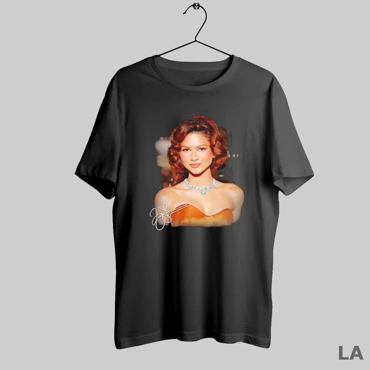 Original Zendaya Portrait Signature Tee Designer Fashion