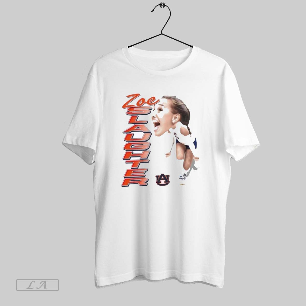 Original Zoe Slaughter Auburn Volleyball Elevated Caricature TShirt