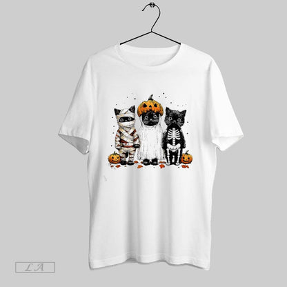 Original Black Cat Witch Scary Pumpkin Halloween Long Sleeve Elegant