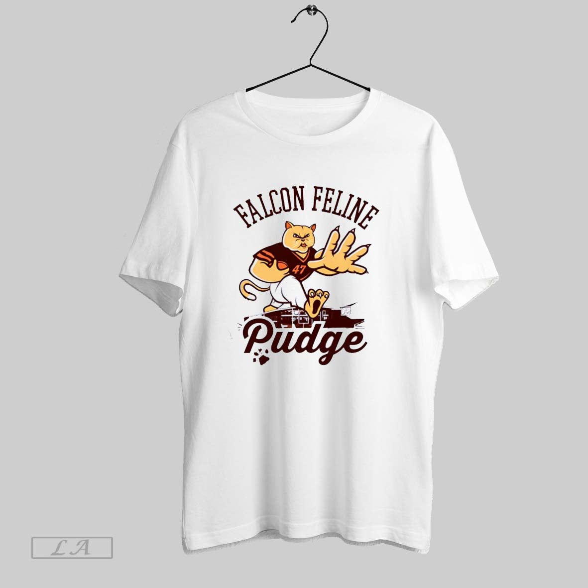 Original Bowling Green Falcons Feline Pudge Ca TShirt Authentic
