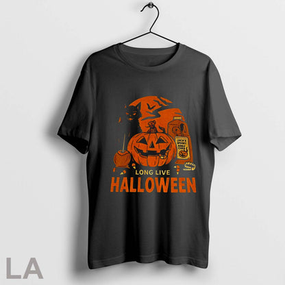 Original Cat Pumpkin Long Live Halloween Day 2025 Shirt Modern Apparel