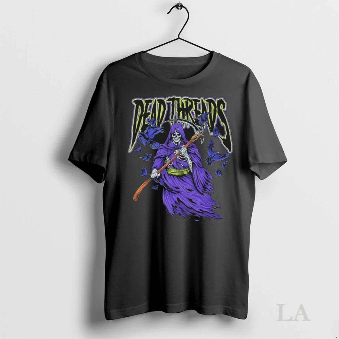 Original Dead Threads Reaper Halloween Tee Retro Fashion