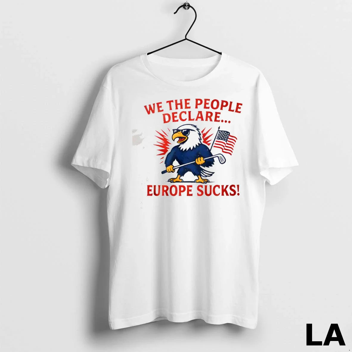 Original Eagle We People Declare Europe Long Sleeve Trendy Look
