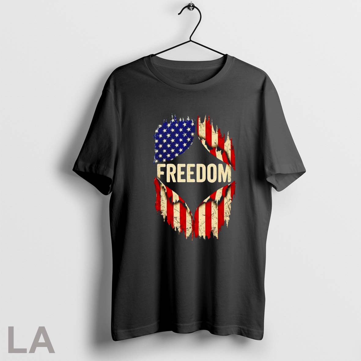 Original Freedom America Flag TShirt Elegant Apparel