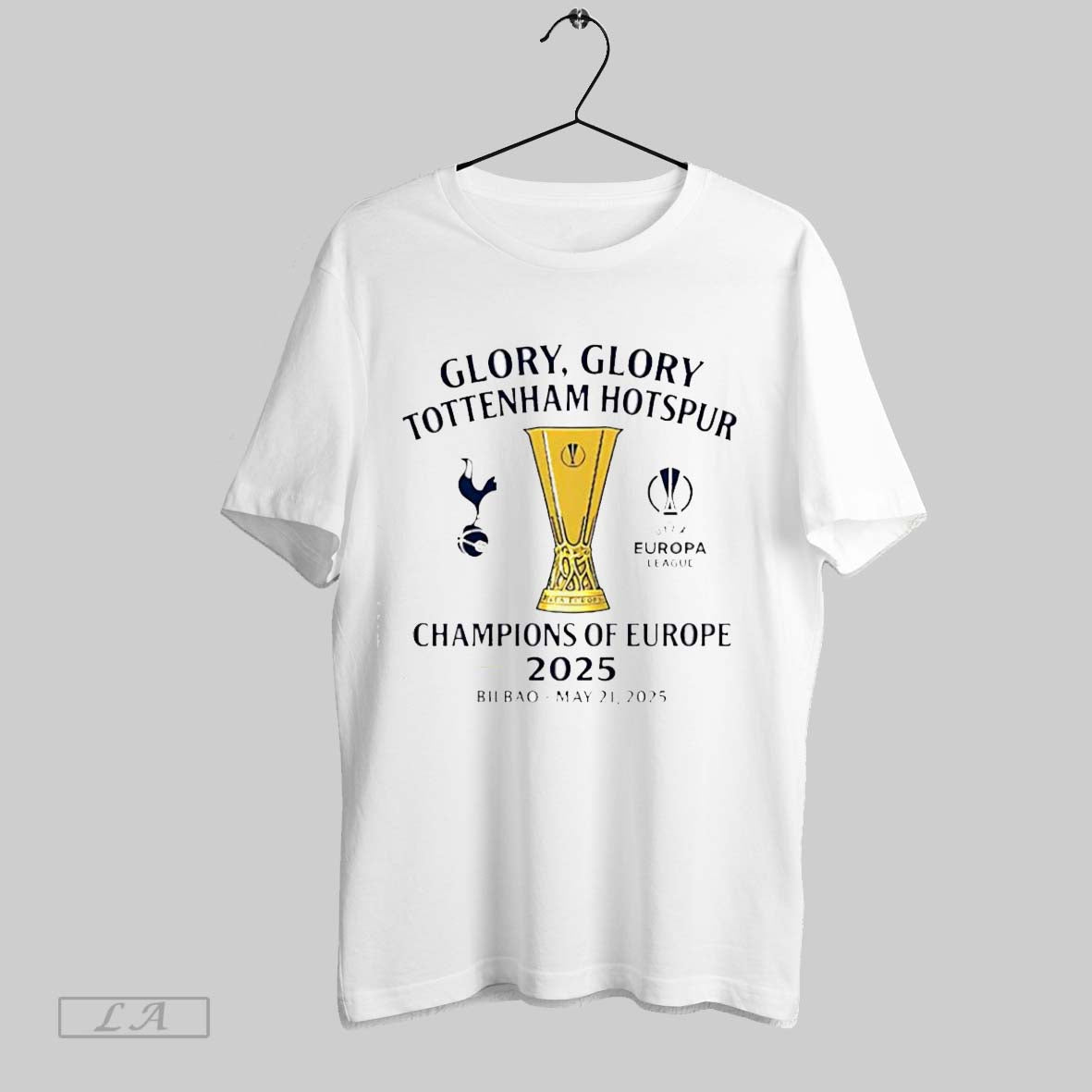 Original Glory Glory Tottenham Hotspur Champions Europe 2025 TShirt