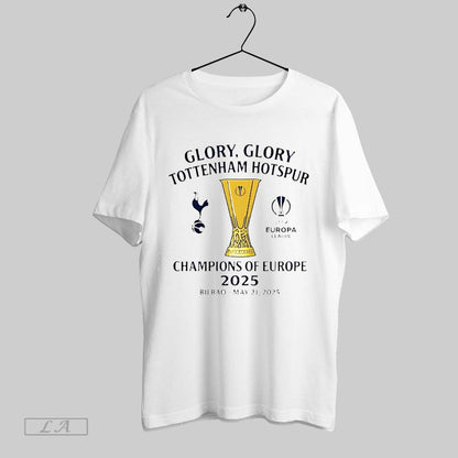 Original Glory Glory Tottenham Hotspur Champions Europe 2025 TShirt