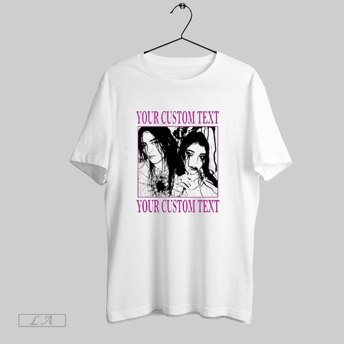 Original Halloween Your Custom Text Creepy Couple Horror Tank Top