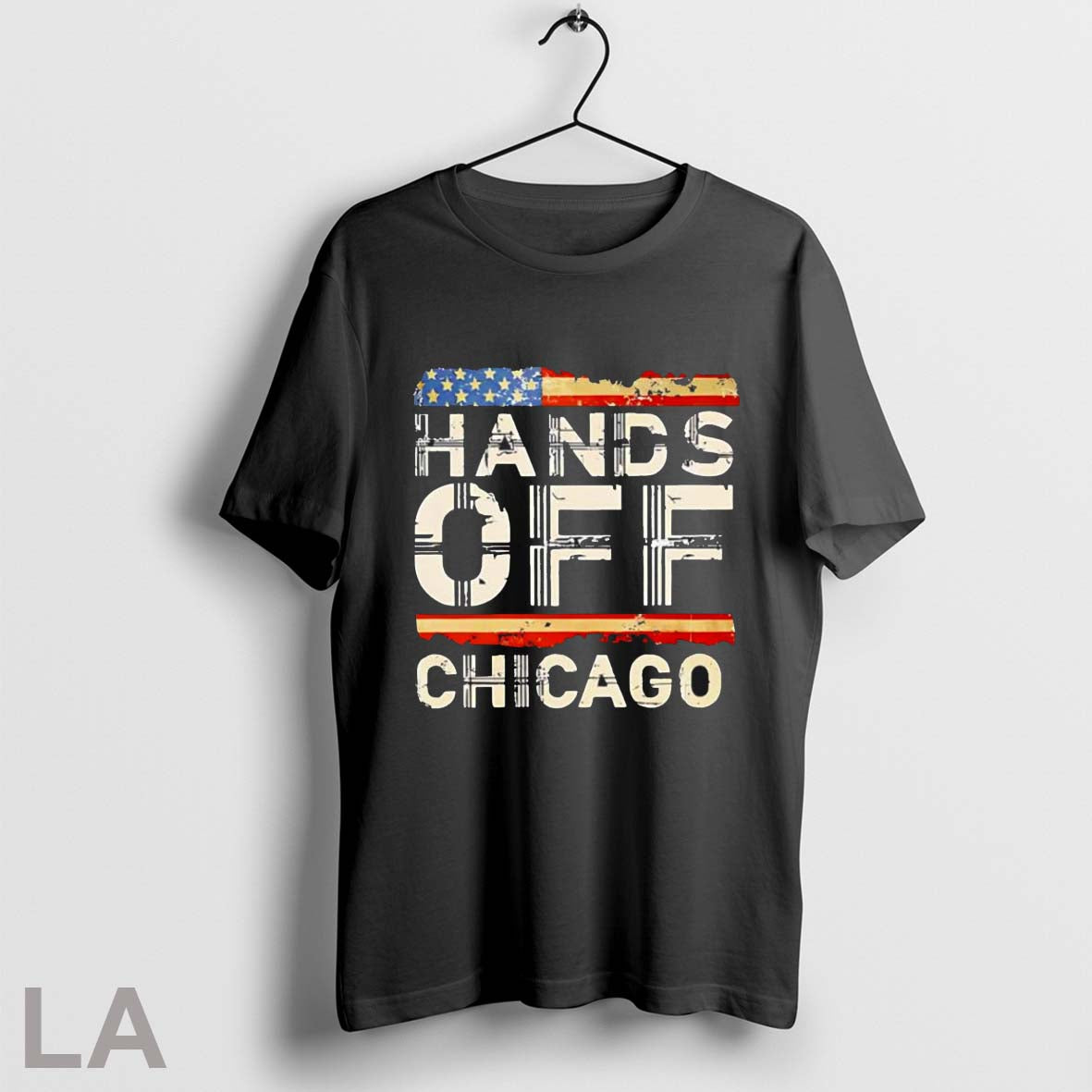 Original Hands Off Chicago Usa Flag Vintageshirt TShirt Designer
