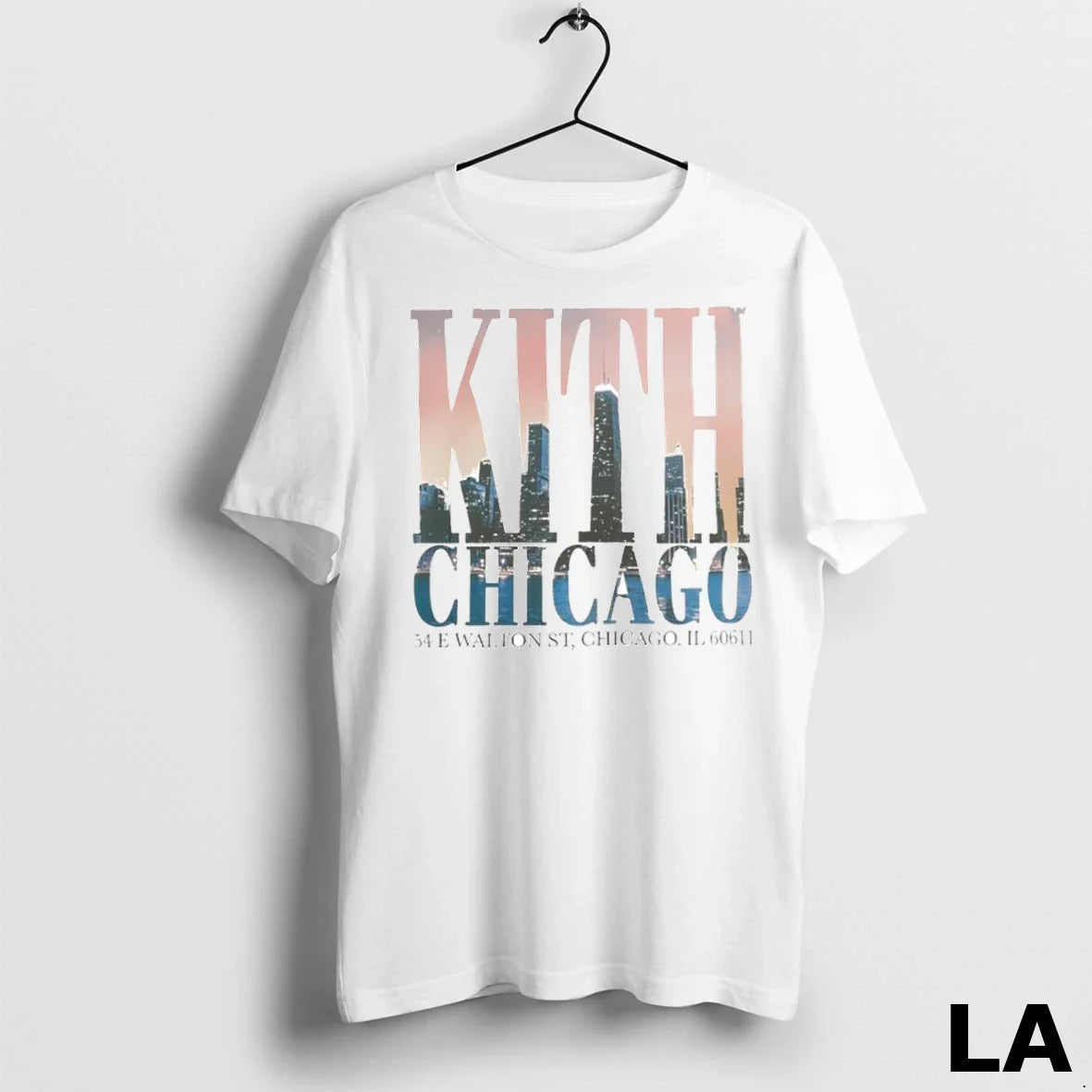 Original Kith 54 E Walton St Chicago Il Skyline Tee Elegant Fashion