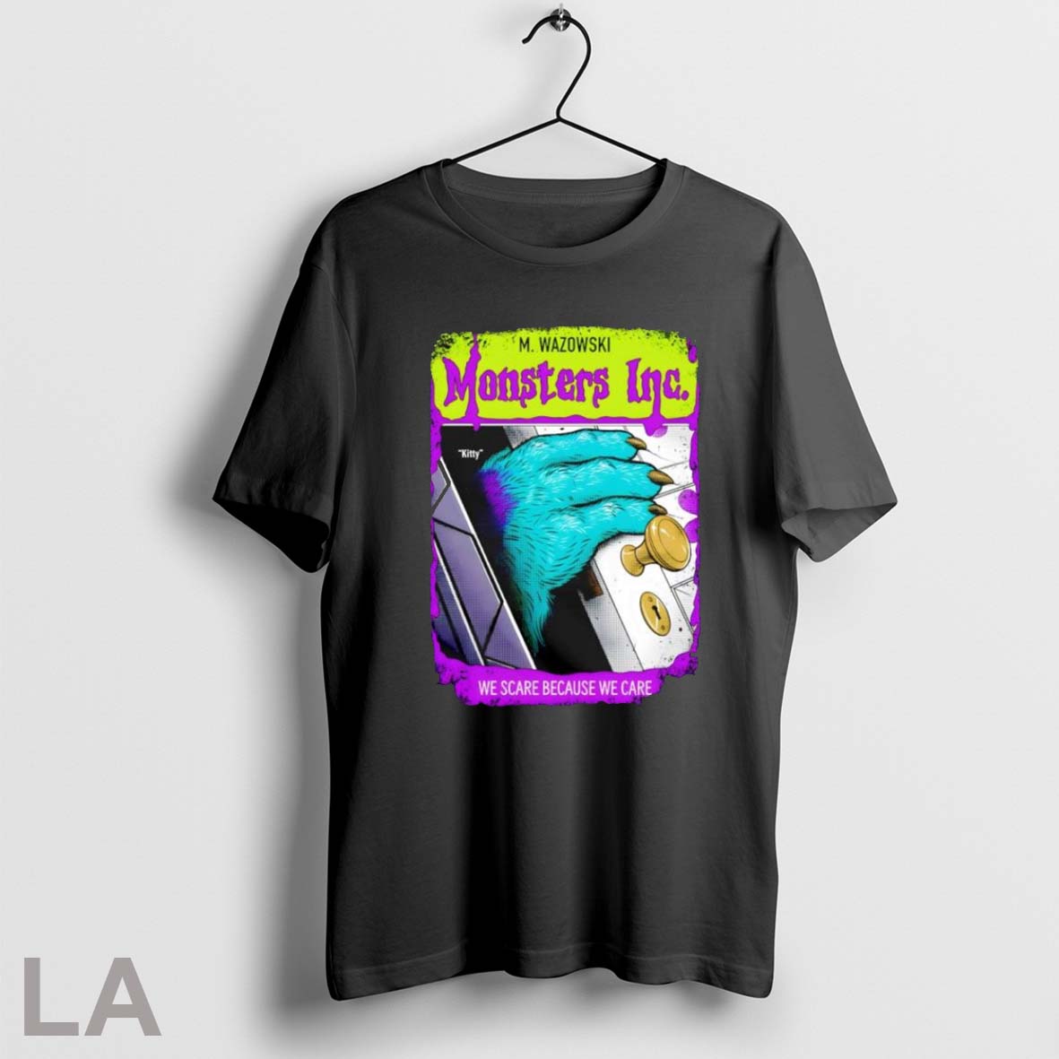 Original M Wazowski Monsters Inc We Scare Because We Care Long Sleeve